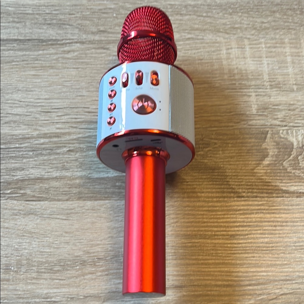 Wireless Red Karaoke Microphone